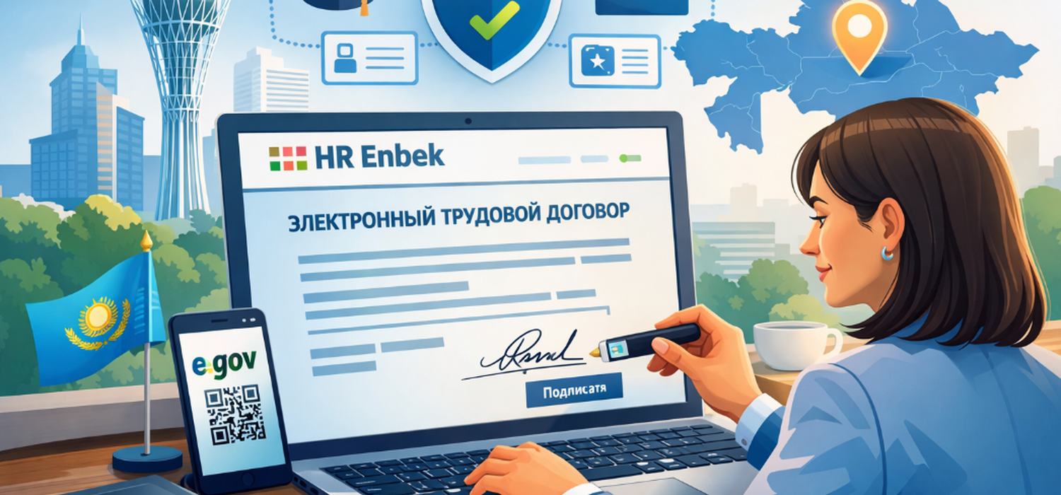 Электронный трудовой договор в Казахстане через HR Enbek (enbek.kz)