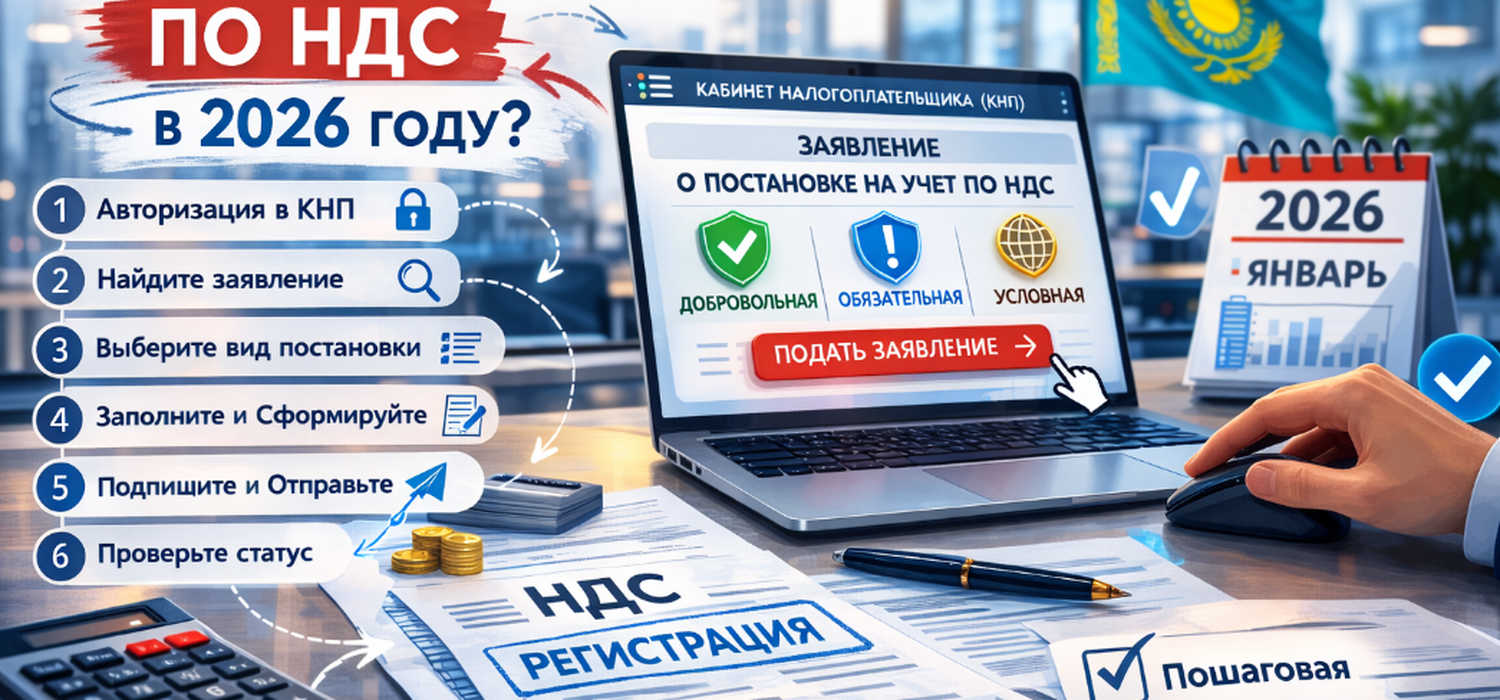 Как подать налоговое заявление о постановке на учет по НДС в 2026 году — пошаговая инструкция